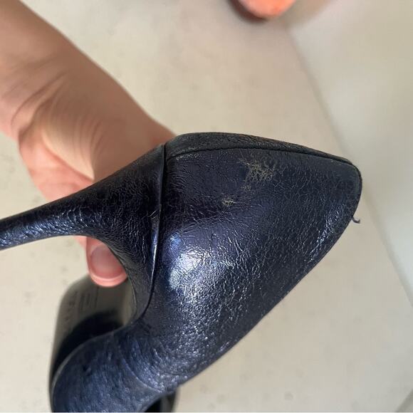 Stuart Weitzman Metallic Blue Stiletto Pumps Women’s Size 7 - Picture 10 of 14